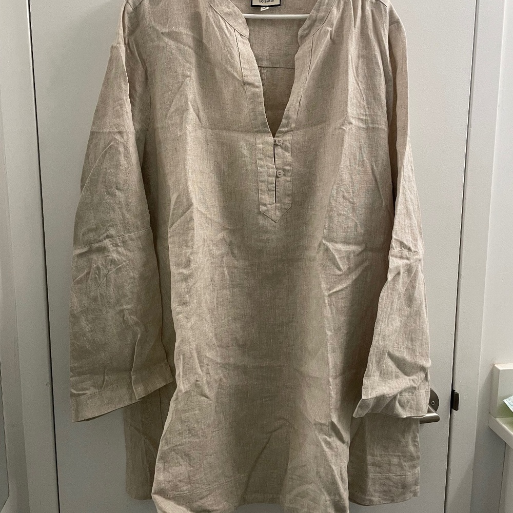 Tuckernuck linen tunic dress